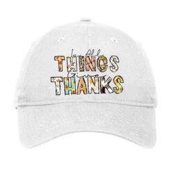 In All Things Give Thanks Sublimation Adjustable Cap