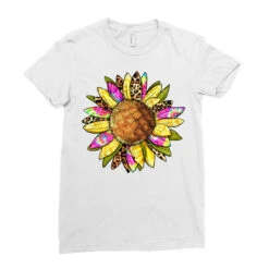 Pineapple Sunflower Ladies Fitted T-Shirt -ThreadNest Store pd.2526556143.36.25093383.s3.1 front white ffffff none x0y0 154 800x800 1