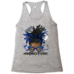 Afro Messy Bun Loc Hair Pharmacy Tech Life Racerback Tank 7 Afro Messy Bun Loc Hair Pharmacy Tech Life Racerback Tank -ThreadNest Store pd.2526569447.45.25087087.s3.1 front grey ffffff none x2y0 140 800x800 1