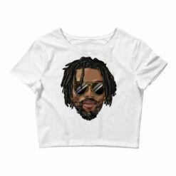Black Man With Locs Goatee Beard Crop Top