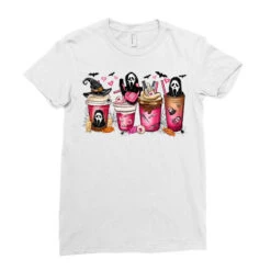 Scream Coffee Cups Ladies Fitted T-Shirt -ThreadNest Store pd.2526578029.36.25093755.s3.1 front white ffffff none x0y0 154 800x800 1