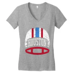 Houston Retro Women's V-Neck T-Shirt 7 Houston Retro Women's V-Neck T-Shirt -ThreadNest Store pd.2526598007.72.25093812.s3.1 front heather ffffff none x0y17 138 800x800 1