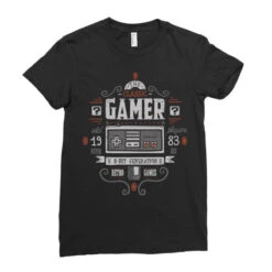 Classic Gamer Ladies Fitted T-Shirt -ThreadNest Store pd.2526607650.36.25067861.s3.1 front black ffffff none x0y0 154 800x800 1
