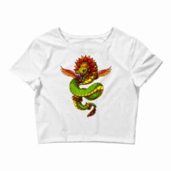 Aztec God Quetzalcoatl Crop Top