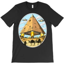 Egyptian Pyramids Alien Ufo T-Shirt -ThreadNest Store pd.2526633069.24.25076627.s3.1 front black ffffff none x0y0 180 800x800 1