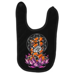 Eye Of Horus Lotus Flower Of Life Snake Symbol Baby Bibs