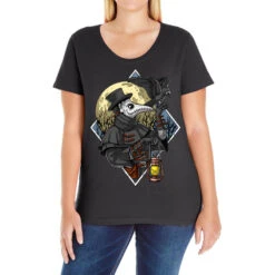 Plague Doctor Ladies Curvy T-Shirt