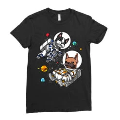Space French Bulldog Astronauts Ladies Fitted T-Shirt -ThreadNest Store pd.2526663195.36.25089775.s3.1 front black ffffff none x0y0 154 800x800 1