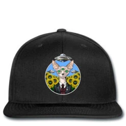 Sphynx Cat Psychedelic Alien Abduction Printed Hat