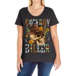 Cowboy Killer Western Ladies Curvy T-Shirt