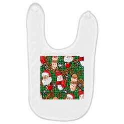 Pharmacy Christmas Seamless Digital Paper Baby Bibs