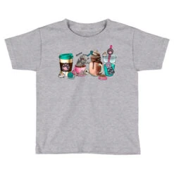 Cat Coffee Cup Toddler T-shirt