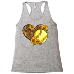 Western Softball Heart With Sunflowers Racerback Tank -ThreadNest Store pd.2526738568.45.25095307.s3.1 front grey ffffff none x0y0 144 800x800 1