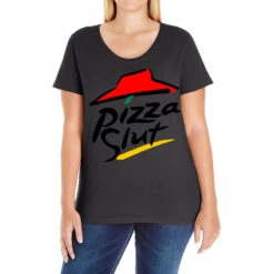 Pizza Slut Ladies Curvy T-Shirt
