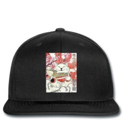 Japanese Noodles Maneki Neko Printed Hat