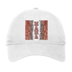 Rose Gold Leopard Glitter Mama Adjustable Cap