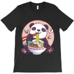 Panda Ramen T-Shirt -ThreadNest Store pd.2526816410.24.25097441.s3.1 front black ffffff none x0y26.5 180 800x800 1