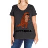 Pangolin Let S Roll Ladies Curvy T-Shirt