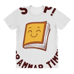 Stop! Grammar Time! All Over Women's T-shirt -ThreadNest Store pd.2526883110.108.25089874.s3.1 front customized f5f5f5 none x45ym21 294 800x800 1