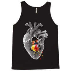 Keyhole Flower Heart Vintage Collage Tank Top -ThreadNest Store pd.2526903432.30.25068477.s3.1 front black ffffff none x19.5y0 141 800x800 1
