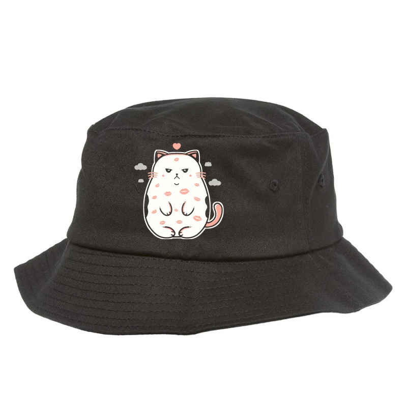 Love Cat Kisses Bucket Hat 1 Love Cat Kisses Bucket Hat