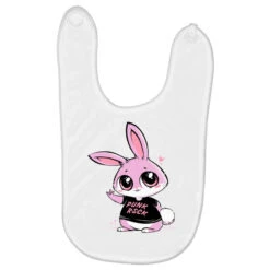 Punk Rock Bunny Baby Bibs