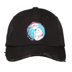Samoyed Sakura Vintage Cap