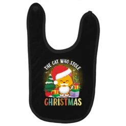 The Cat Who Stole Christmas Baby Bibs