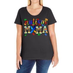 Autism Mama Ladies Curvy T-Shirt