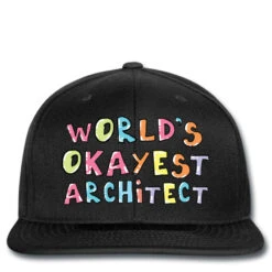 World S Okayest Architect Gift Idea Printed Hat