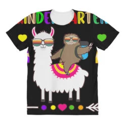 Sloth Llama Kindergarten Team Teacher Student Back All Over Women's T-shirt -ThreadNest Store pd.2527021408.108.25094036.s3.1 front customized 111111 none x45y9.5 294 800x800 1