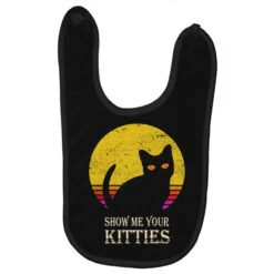 Show Me Your Kitties Meme Cat Lover Gift (3) Baby Bibs