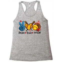 Peace Love Softball Racerback Tank -ThreadNest Store pd.2527046825.45.25096902.s3.1 front grey ffffff none x0y0 144 800x800 1