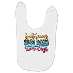 Boat Waves Sun Rays River Days Baby Bibs