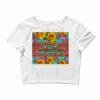 Western Hair Hustler Sunflowers Crop Top