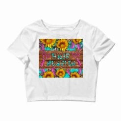 Western Hair Hustler Sunflowers Crop Top