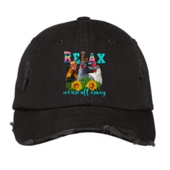 Relax We Are All Crazy Vintage Cap