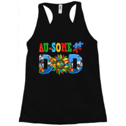 Ausome Autism Dad Racerback Tank -ThreadNest Store pd.2527079417.45.25096773.s3.1 front black ffffff none x0y0 144 800x800 1