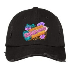 Hello Kindergarten Vintage Cap