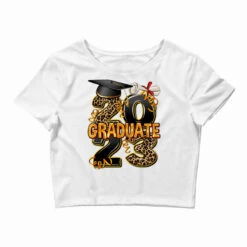 2023 Graduate Leopard Crop Top