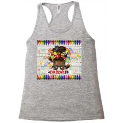 Childcare Life Teacher Life Afro Messy Bun Racerback Tank -ThreadNest Store pd.2527092327.45.25097458.s3.1 front grey ffffff none x0y0 144 800x800 1