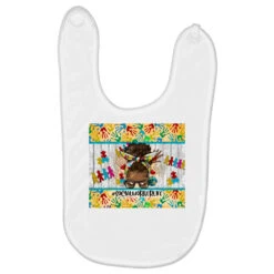 Afro Messy Bun Social Worker Life Baby Bibs