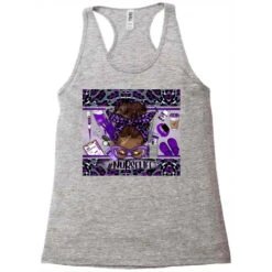 Afro Messy Bun Purple Gray Racerback Tank -ThreadNest Store pd.2527102710.45.25097413.s3.1 front grey ffffff none x0y0 144 800x800 1