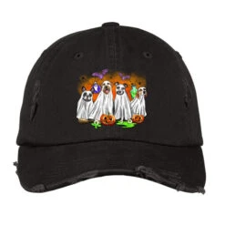 Ghost Dogs Halloween Vintage Cap