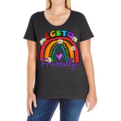 Lgbtq Friendly Ladies Curvy T-Shirt