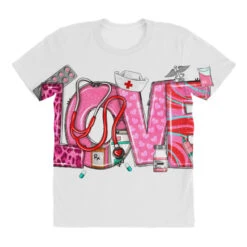 Valentine's Day Love Nurse All Over Women's T-shirt -ThreadNest Store pd.2527124629.108.25102552.s3.1 front customized f5f5f5 none x45y77.5 294 800x800 1