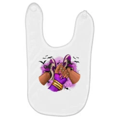 Halloween Afro Sneakers Baby Bibs