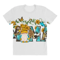 Western Mama With Gnome And Sunflowers All Over Women's T-shirt -ThreadNest Store pd.2527165944.108.25103054.s3.1 front customized f5f5f5 none x45y84 294 800x800 1