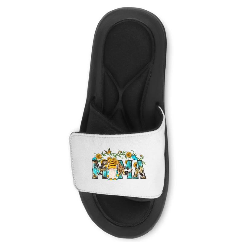 Western Mama With Gnome And Sunflowers Slide Sandal 2 Western Mama With Gnome And Sunflowers Slide Sandal - Image 2
