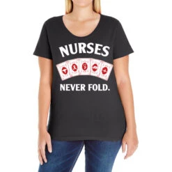 Nurses Never Old Ladies Curvy T-Shirt